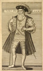Vasco de Gama de The Luciad, ou Poème Historique du Portugal par Luis de Camoens (ca. 1524?1580). Traduit du portugais en anglais par Sir Richard Fanshaw (1608?1666). Londres: Humphrey Moseley